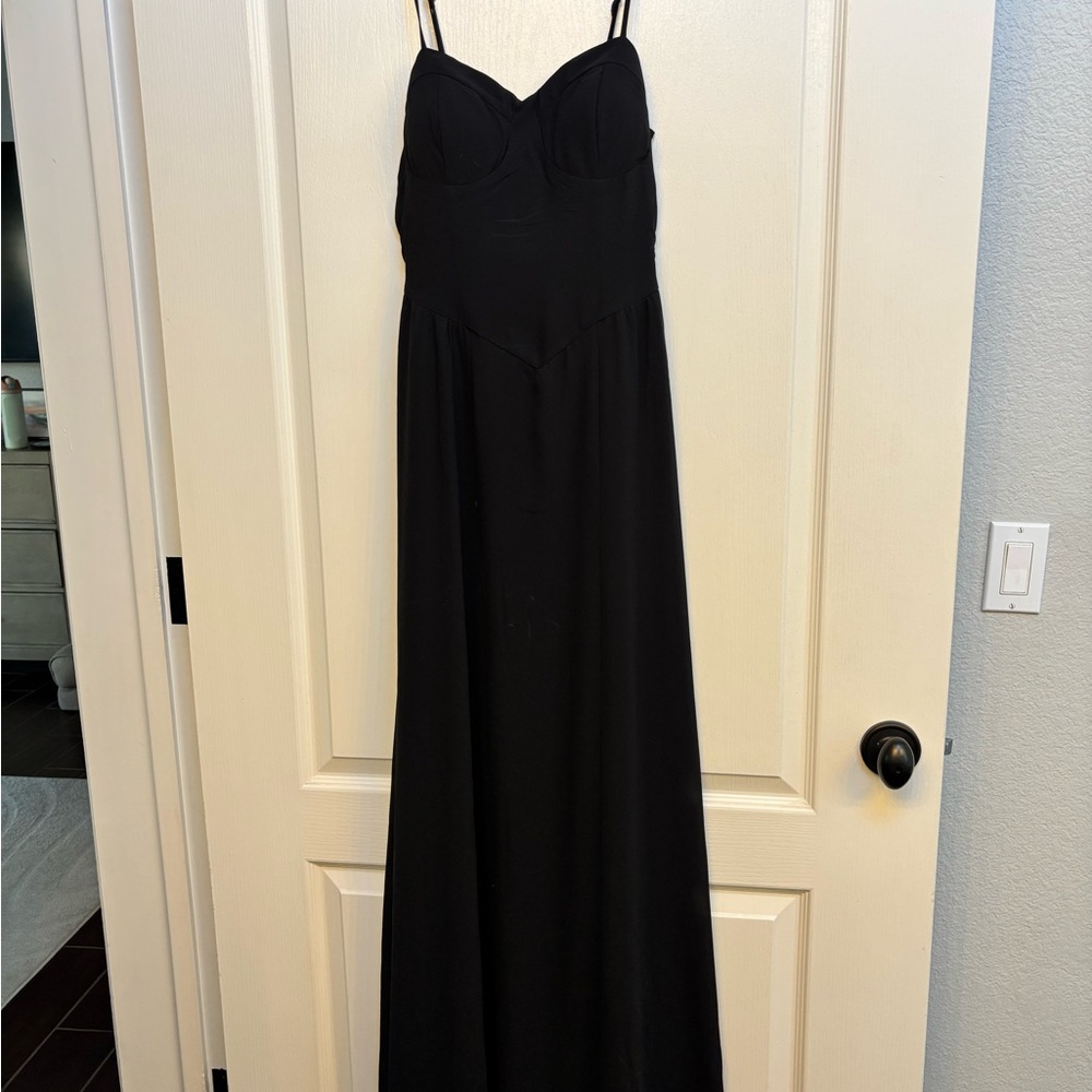 Lulu's Classic Black Maxi Dress